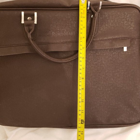Remy Martin Limited Edition Swiss Mate Leather brown tote laptop bag tote men - Picture 10 of 11